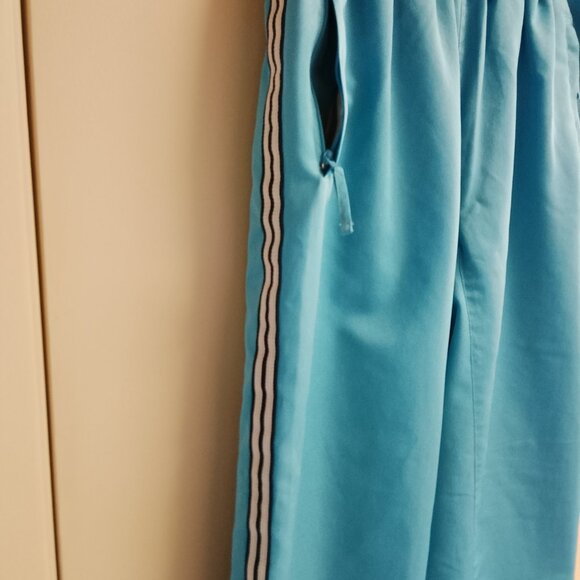 Women's Jrs Vintage Pro Spirit Blue Fully Lined Crop Wind Track Pants Size Small - Picture 3 of 10